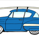Illustration for article titled Surfboards And Cars Illustrated: The Ultimate Mid-Winter Summer Car Fantasy